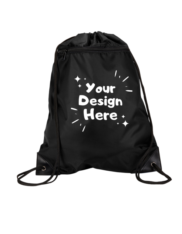 Custom Drawstring Backpack - Heat Transfer Vinyl (HTV) - We Custom Prints