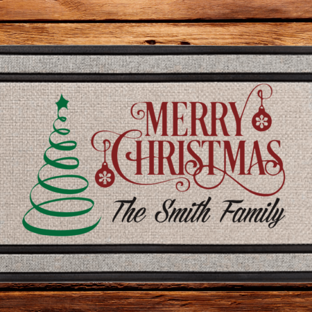 Merry Christmas door mat