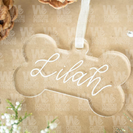 Clear Christmas Ornament ~ Gift Tag ~ Stocking stuffer