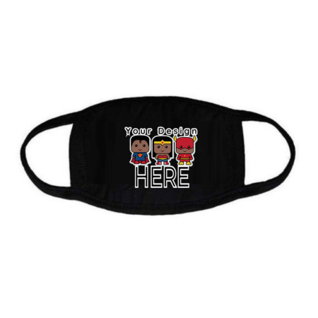 Black Custom Face Mask